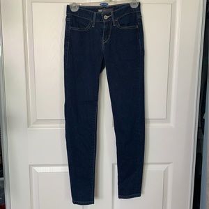 Levi’s dark blue denim legging jeans